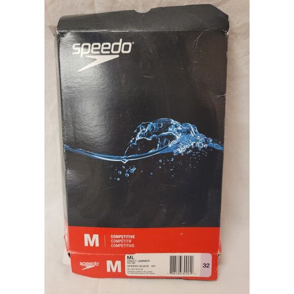 Speedo Other - Speedo Men's Swimsuit Jammer Edurance Solid Black Competition Swimwear 32